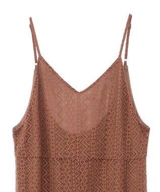 AMERICAN HOLIC レースキャミサロペット【WEB限定カラー有り】 Brown
