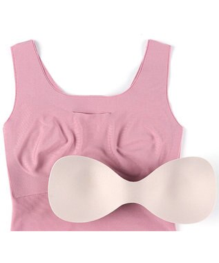 WACOAL ブラトップ【GOCOCi ゴコチ】 伸びがいい フラット仕上げ タンクトップ UGG210 /ワコール ストロベリー