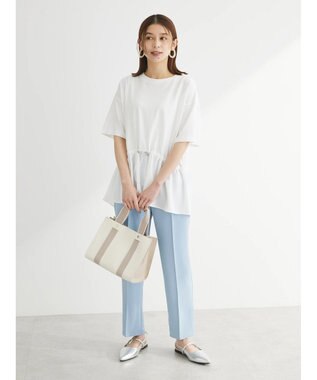 Green Parks ドロスト切替えドッキングカットプルオーバー Off White