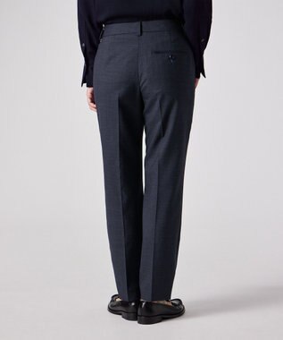 Paul Smith マイクロ ハウンドトゥース テーパードパンツ ネイビー