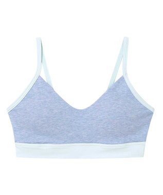 une nana cool 綿ベア天竺 カラーブロッキング ノンワイヤーブラジャー SX