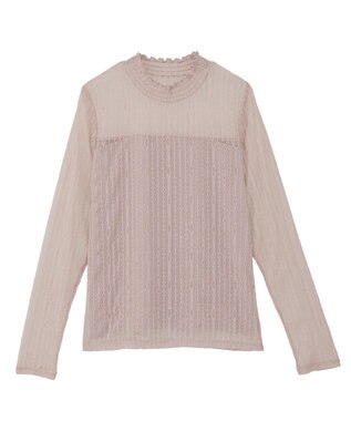 earth music&ecology レースドッキングプルオーバー Pink