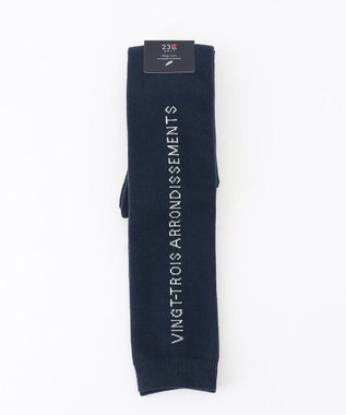  【WOMEN】【日本製】ロゴ ニーハイソックス