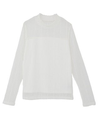 earth music&ecology レースドッキングプルオーバー Off White