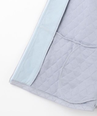 組曲 KIDS 【110-140㎝】ハートキルトジャガード アウター サックスブルー系