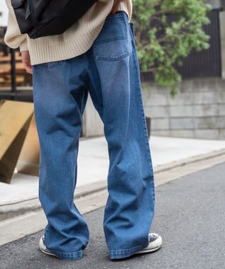 WEGO スケーターズ　タックワイドデニムパンツ パープルその他