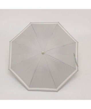 UNBILLION カシュネ cachenez / 【晴雨兼用】【日傘】UV カット率99％以上 PU切り継ぎボーダーバルーンショートパラソル GY