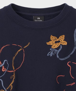 Paul Smith フラワー ステッチ スウェット ネイビー