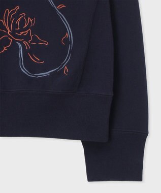 Paul Smith フラワー ステッチ スウェット ネイビー