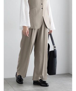 Te chichi 2タックワイドパンツ【AOYAMA FASHION ASSOCIATION × Te chichi】 モカ