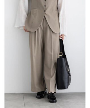 Te chichi 2タックワイドパンツ【AOYAMA FASHION ASSOCIATION × Te chichi】 モカ