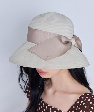 TOCCA 【サイズ調整可】GROSGRAIN RIBON HAT 帽子 ベージュ系