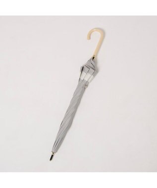 UNBILLION カシュネ cachenez / 【晴雨兼用】【日傘】UV カット率99％以上 PU切り継ぎボーダーバルーンショートパラソル GY