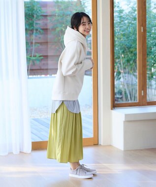 ANY 【洗濯機可能・ウエストゴム】リラックススカーチョ ピスタチオ