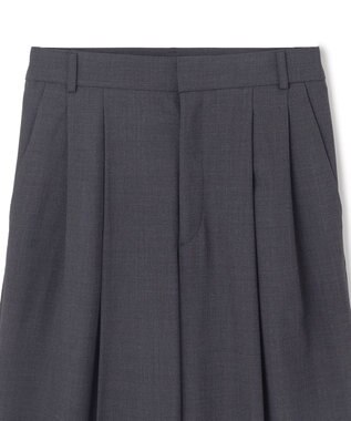 BEIGE， 【洗える】LAVAL / ワイドタックパンツ C.Gray