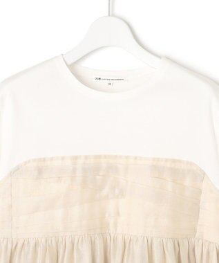 23区 S 【WEB&一部店舗限定カラーあり】オーガンジービスチェコンビ カットソー ベージュ系