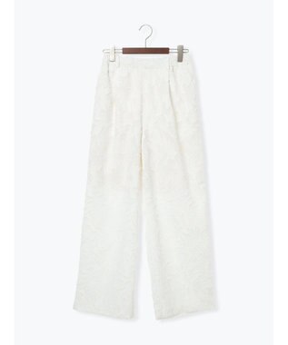 Te chichi カットジャガードパンツ(セットアップ可) オフホワイト