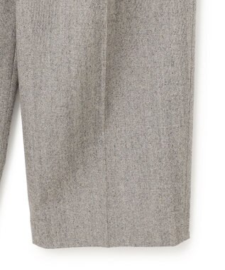 BEIGE， NATION / ウールヘリンボーンタックワイドパンツ C.Gray