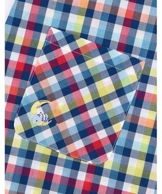 Wing 【パジャマ】長袖・長ズボン　綿100%　チェック柄　ウイング／ワコール　EP4000 レッド