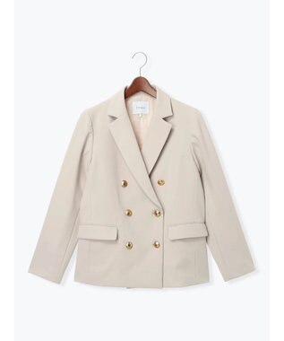 Te chichi 【セレモニーアイテム】テーラードWブレストジャケット（セットアップ可） ベージュ