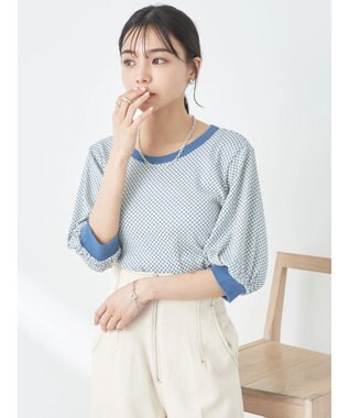 earth music&ecology ギンガムパフＴＥＥ