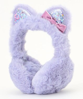 ANY KIDS シャラシャラ ネコミミ イヤーマフ パープル