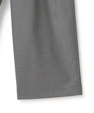 J.PRESS YORK STREET 【WOMEN】ハイウエストワイドパンツ ライトグレー系