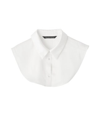 YECCA VECCA 2way襟付きレースニット Grayish Blue