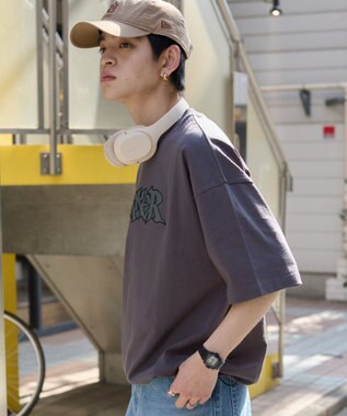 WEGO 【ユニセックス着用ITEM】ワッペンロゴドロストBIG　T（SS） スミクロ