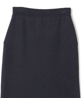 UNFILO 【MAG×スタイリストコラボ】イージーケアシャツ×ラメIラインスカート サックス×ネイビー