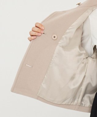 uncrave 【撥水】プルーフ メルトン スタンドネック コート（uncrave STANDARD） グレージュ