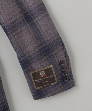 GOTAIRIKU 【DELFINO】シルクリネンライトツイード ジャケット ダークブラウン系4