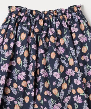 ANY KIDS 花柄 スカパン ネイビー系花柄