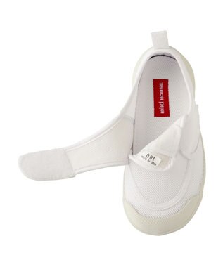 MIKI HOUSE HOT BISCUITS 【ミキハウス】 スクールシューズ〈上履き・上靴(18cm-21cm)〉 白