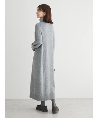 Green Parks タートルニットワンピース Gray