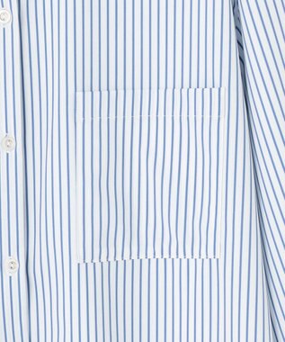 ANY SIS L 【接触冷感・UVカット】ラッシュガード シャツ ブルーストライプ