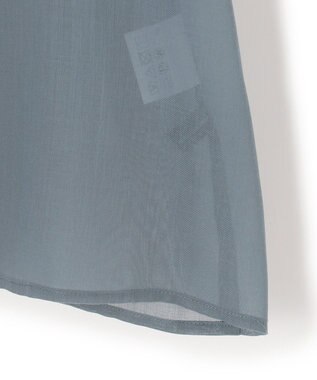 23区 S 【見上愛さん着用/洗える】シアービエラ ボウタイ ブラウス ダルブルー系