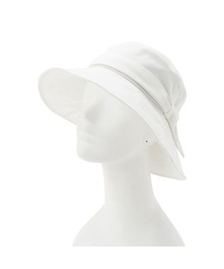 MOONBAT 【洗える】FURLA(フルラ) シャンブレー中つばダウンハット オフホワイト