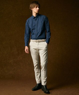 JOSEPH ABBOUD 【ストレッチ/パウダータッチ/撥水/JAPANファブリック】アーティローザストレッチ パンツ アイボリー系