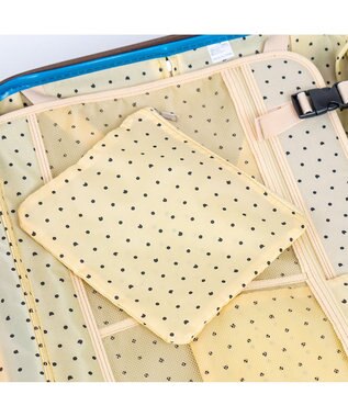 tsumori chisato CARRY 新ネコドットキャリー キャリーバッグ キャリーケース 【 海外旅行にも 約58リットル 3泊 4泊程度 】 グリーン