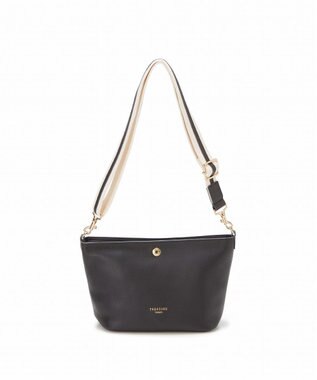 TOPKAPI 【TREASURE TOPKAPI】ソフトシュリンク テープ コンビ レザー ミニショルダーバッグ ブラック