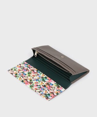 Paul Smith マーガレットプリントトリム 長財布 グレー