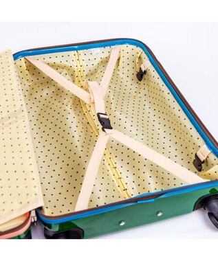 tsumori chisato CARRY 新ネコドットキャリー キャリーバッグ キャリーケース 【 海外旅行にも 約58リットル 3泊 4泊程度 】 グリーン