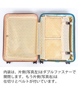 tsumori chisato CARRY 新ネコドットキャリー キャリーバッグ キャリーケース 【 海外旅行にも 約58リットル 3泊 4泊程度 】 グリーン