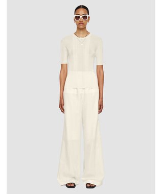 JOSEPH クリスピーレーヨン　ショートスリーブニット Ivory