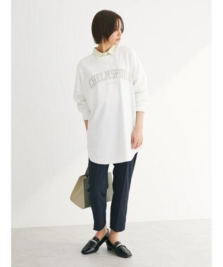 Green Parks きれいシルエットパンツ（とろみテーパード） Dark Navy