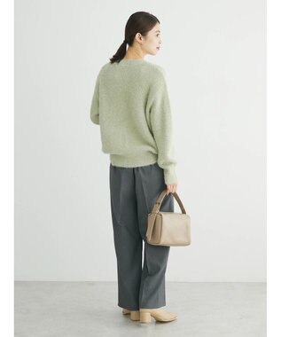 Green Parks フェザーＶネックニットプルオーバー Mint