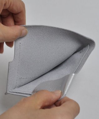 blancle メタリックレザー スマートウォレット SILVER
