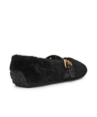 STEVE MADDEN TOASTY ファーメリージェーン ブラック