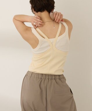 AMERICAN HOLIC 2点セット レイヤードタンクトップ Ivory